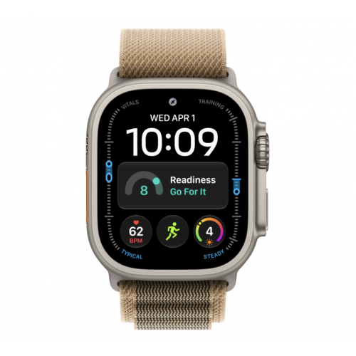 Apple Watch Ultra 4 GPS+Cellular, 49 мм, Natural Titanium, Alpine Loop (Desert)